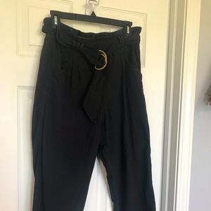 Anthropologie Navy blue pants size small.